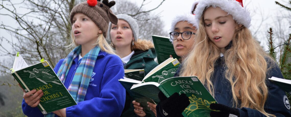 Young choir brings carol singing treat to hospital
